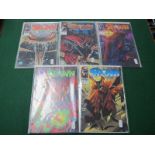 Image Comics - Spawn #1, #2. #3, #4, #5, all in good - very good condition.