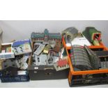 Three Boxes of "OO" Gauge/4mm Lineside Buildings, mainly plastic construction, domestic,