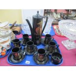 Portmeirion 'Phoenix' by John Cuffley Coffee Service:- One Tray.