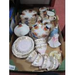 Three Coalport Bone China Debutante Figures, together with Royal Standard tea service, (