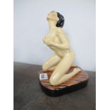 Peggy Davies Erotic Figurine 'Lolita', an artist original colourway 1/1 by Victoria Bourne, 21cm