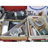 Zenith Variac Transformer, ELU MOF 96/02 Router, metal ware, etc: Three Boxes, (untested sold for