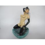 Peggy Davies Erotic Figurine 'Megan', an artist original colourway 1/1 by Victoria Bourne, 21cm