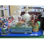 Bunny's Bank Reproduction Money Box, Betty Boop perfume bottles, spirit bottles, decanter set, etc:-