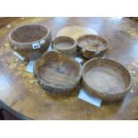 Geoff Peace Wakefield Burr Elm Turned Bowls, together with bowls.