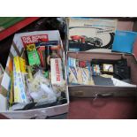 Minic GT Motor Racing Kit, associated items,Fleet Craft planes, Sweeney File train carriages,