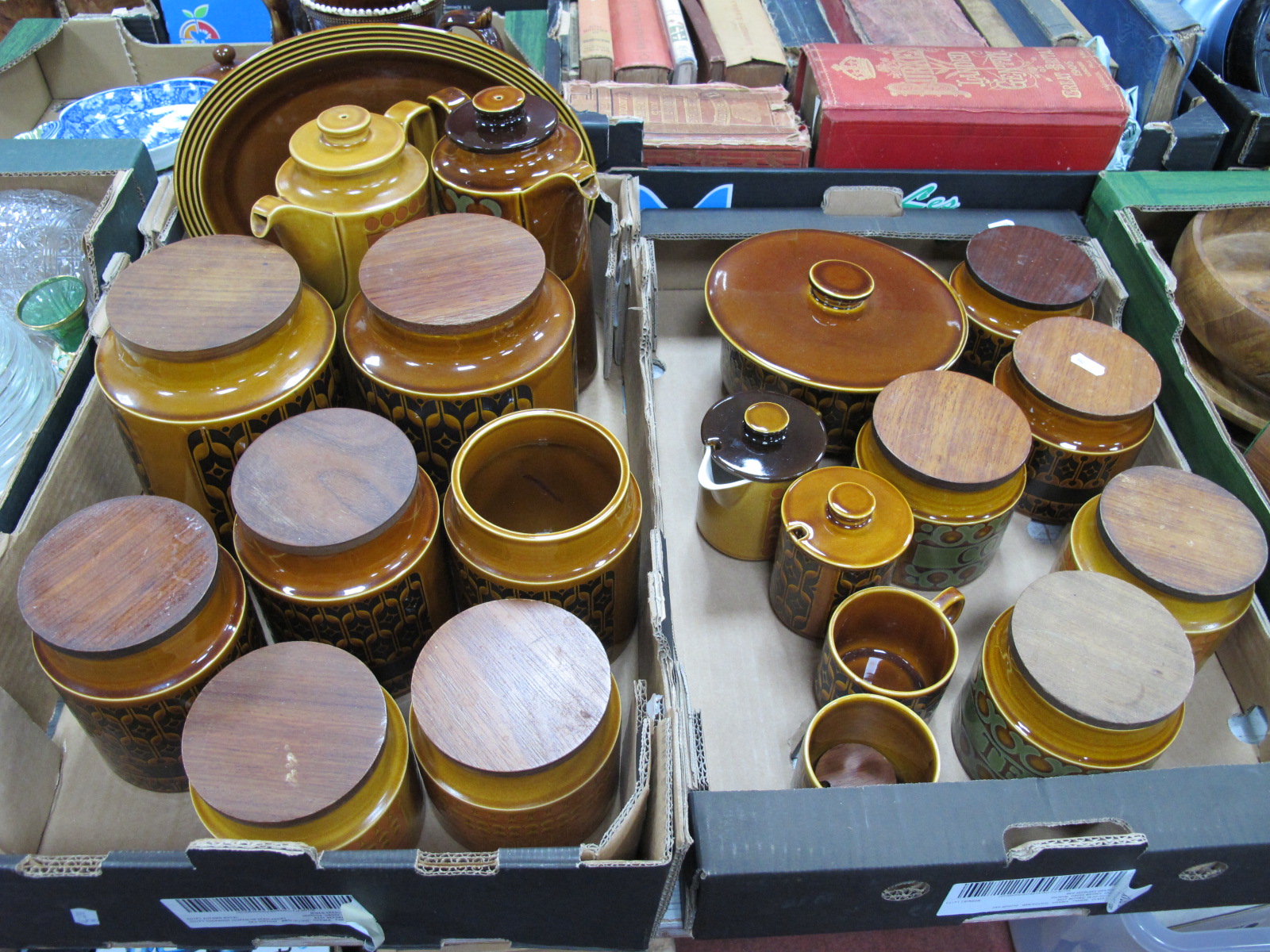 Hornsea Kitchen Pottery, including Heirloom, Saffron, Bronte, coffee pots, storage jars,