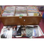 A Bespoke Wooden Box Containing Approximately 350 7" Singles, from the 80's and 90's artist include,