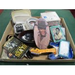 Selection of Miscellaneous Elvis Presley Collectable's, includes Comeback leather watch (in box), '