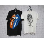 Rolling Stones Europe 1990 Tour T-Shirt, size X large, and Mick Jagger Legends of Rock t-shirt 1990,