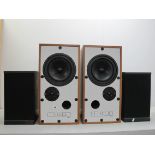 Two Pairs of Mission Speakers, pair of Mission 727 (no grills) and a pair of Mission Model 700