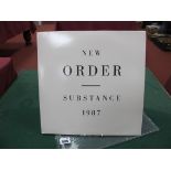 New Order - Substance, (FACT200, 1987), original UK first pressing with embossed sleeve lettering,