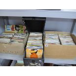 Approximately Five Hundred 7" Singles, from the 60's, 70's and 80's, featuring pop and rock titles