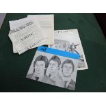 The Jam Fan Club Ephemera, to include two club books and various letters sent from the club.