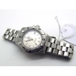 Tag Heuer; A Modern Ladies Wristwatch, WK1312-0, the signed circular dial with line markers,