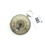 A Victorian Hallmarked Silver Cased Openface Pocketwatch, the gilt highlighted foliate engraved dial