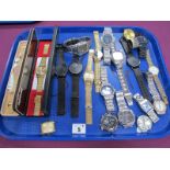 Casio, Boss, Diesel, Sekonda, and other modern gent's wristwatches and wristwatch heads (no straps/