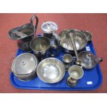 Embassy Water Jug, miniature trophy cups, bowls, mug etc :- One Tray