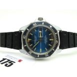 Marine-Star; An Automatic Gent's Wristwatch, the signed blue dial with line markers, centre