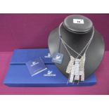 Swarovski; The Excess Mesh Crystal Inset Necklace, including certificate booklet, tag and original