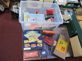 Juvenalia; Toys and Games, to include Monopoly, Railway Dominoes, Victory Jigsaw etc:- One Box [