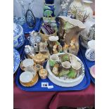 Hornsea Fauna Ware,1930's Tea Service, baby plate, Festival of Britain pottery bowl, etc:- One