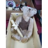 A Steiff British Collectors 1996 Teddy Bear, Blond 43 limited edition 1402/3000 with certificate and