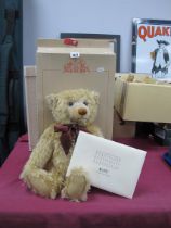 A Steiff Collectors 2000 Teddy Bear 'Fartausend Teddybar Blond 43' No 12108, with German certificate