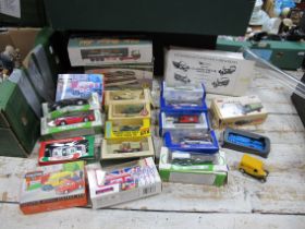 Boxed Toy Cars, to include Corgi Diecast, Lledo, Eddie Stobart and Yorkshire Tea, etc:- One Box