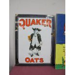 A Contemporary Tin Advertising Sign for 'Quaker Oats', 60.5 x 45.5cm.