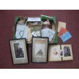 A Filled Photo Album, with clasp lock, selection of foreign bank notes, including Italian, Greek and