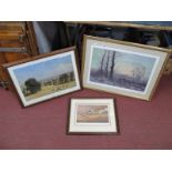 Pencil Signed Prints by David Shepherd, 35.5 x 53cm. John Trickett an Robert Fuller. (3).