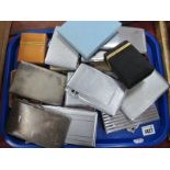 A Selection of Mid to Late XX Century and Later Cigarette Cases, some with integral lighter:- One