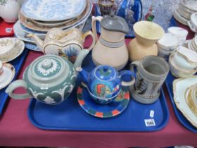 Dudson, Lingard Webster & Whittard Teapots, ewer, etc:- One Tray.