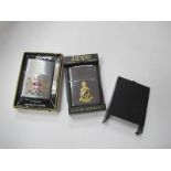 Zippo Lighters - 'Hong Kong' and 'Gibralter' with boxes. (2) [694882]