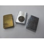 Zippo Lighters - Brass 1932-1988, 'Mack-Miller' and Harry Will Young. (3) [694256]