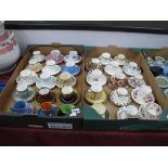 Large Collection of Coffee Cans and Tea Cups, all with matching saucer, to include jasper ware,
