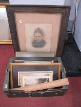 Wille Rawson and Alfred Blundell Etchings, other prints, Egyptian artwork:- One Box.