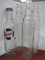 Three Esso Lube Oil Bottles, Castrol example (4).