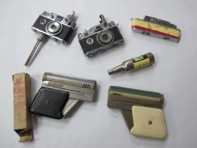 Lighters - K.K.W., oriental, Sarome 'Cruiser', Stagrams, 2 x Imco pistol type. (6) [696139]