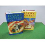 1st Edition Harry Potter Books, to include 'Order of The Pheonix' and misprinted 'Half Blood