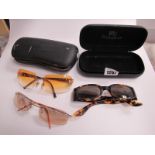 Three Pairs of Designer Sunglasses, including Burberrys, etc ( one cased), worn condition. (3) [