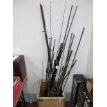 Fishing Rods, include Black Arrow, Puddle Chucker, Nomark, Sensas, Team Daiwa, Prodigy, Catch