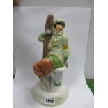 A Peggy Davies Figurine 'Aspen Girl', original artists colourway 1/1 by Victoria Bourne, 25cm high.