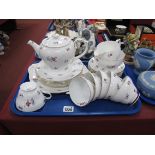 Shelley 'Charm' Tea Service, of twenty two pieces, including tea pot.