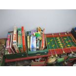 Vintage Toys and Games, to include a fold up table football set, World Cup Cricket, Yahtzee, and
