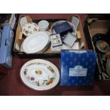 Worcester Evesham Oven to Table Ware, including casserole, serving bowls, fruit bowl:- One Box.