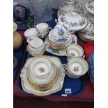 A Paragon Twenty One Piece Tea Set, comprising of bread and butter plate, side plates, two tea cups,