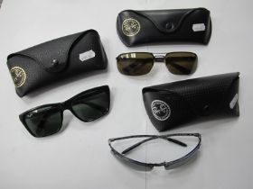 Three Pairs of Ray-Ban Sunglasses, all cased, worn condition. (3) [520139]