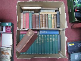 Bernard Shaw, 14 vols, Adam Bede, Works of Geo Eliot, etc:- Two Boxes.
